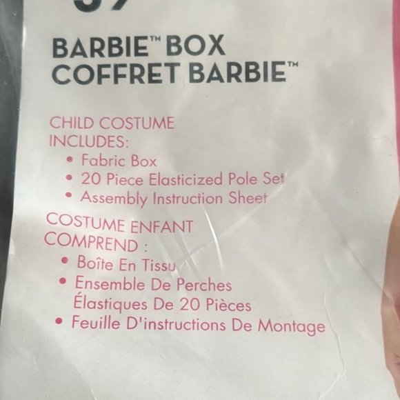 NEW Barbie Box Childs Costume One Size - Picture 3 of 5